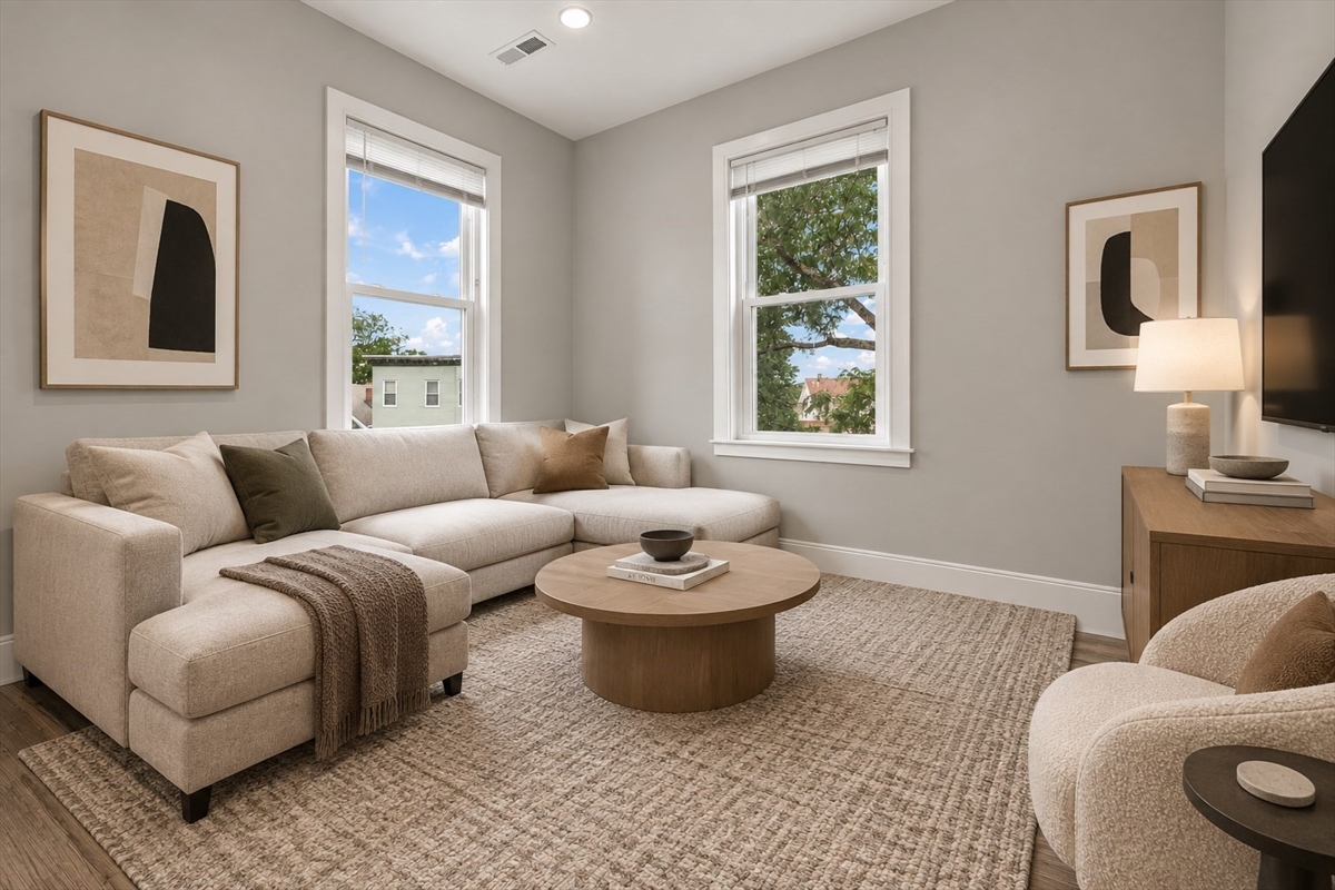 1 Beacon Street, Unit 3R — virtually staged interior